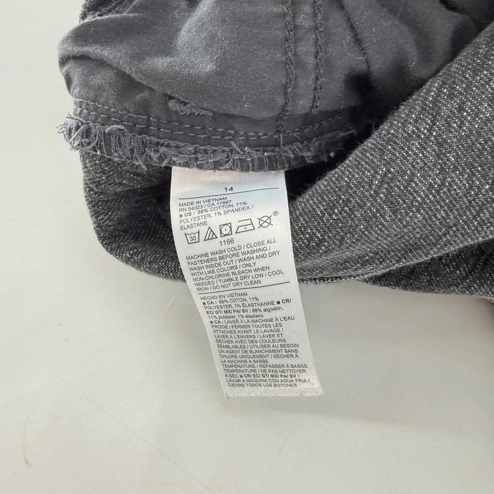 Old Navy Kids Girls High Rise‎ Flare Jeans Gray Size 14 Denim
